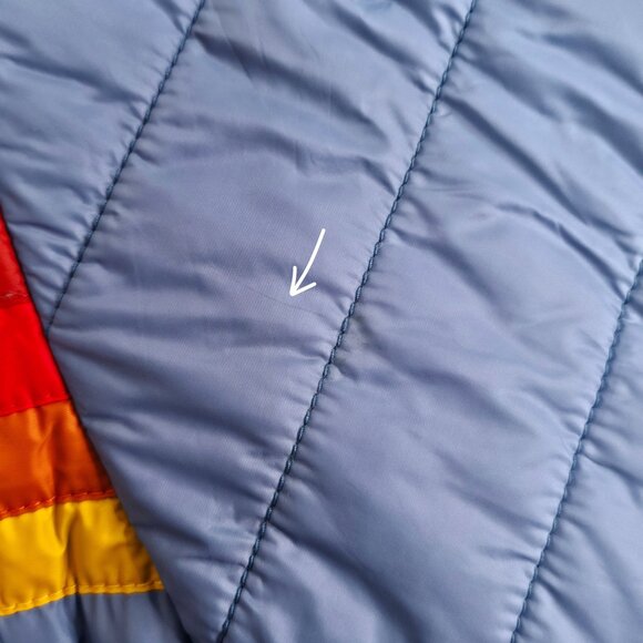 Aviator Nation Journey Jacket 5 Stripe Blue Moonlight Puffer Size M - Picture 12 of 14